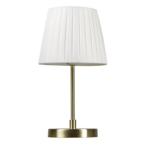Platinet Table Lamp Lampa Stołowa Bronze Base, White Shade, H31 [45689]