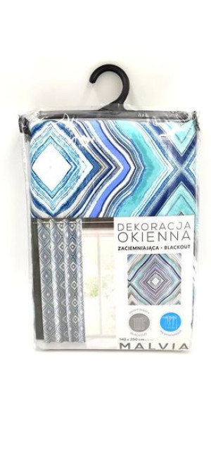 Zasłona Gotowa Zas/malvia/turk 140x250 Przel