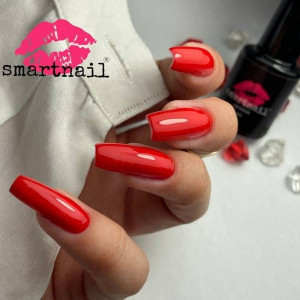 095 Smartnail Lakier hybrydowy ostry czerwony 6ml 6g CZERWONY
