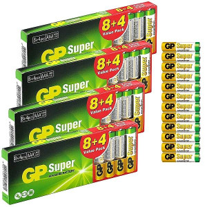 GP Super 48X Bateria Alkaliczna Mały Paluszek Baterie AAA R3 LR03 48szt