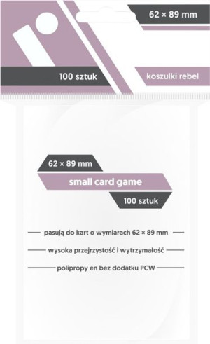 Koszulki na karty Rebel (59x86 mm) "Small Card Game" 100 sztuk
