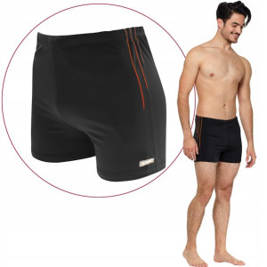 Moraj Kąpielówki Męskie 1600-003 Black/Red 4XL