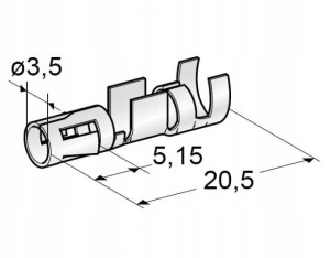 Konektor 11.08000 przekrój przewodu 2.5 - 6 mm2