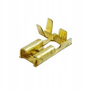 Konektor żeński H6.3 mm kątowy