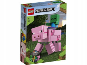 Lego Minecraft 21157 Duża Figurka Świnka Zombie
