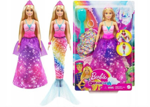 Barbie Księżniczka Syrenia przemiana GTF92
