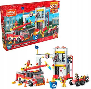 Klocki Straż Pożarna remiza mega construx 528 el