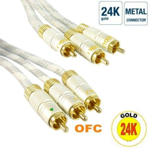 kabel 3x RCA/ 3x RCA chinch component VIDEO 1 m