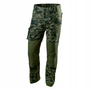 Spodnie Robocze Camo Kamuflaż Zielony Moro Xxl Neo