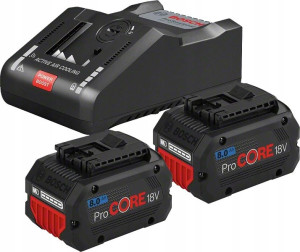 Bosch Pro Zestaw Startowy 18v 2*8.0ah + Ładowarka