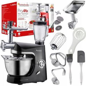 Robot Kuchenny Turbotronic Planetarny Mikser Blender 2000W Misa 5L Czarny