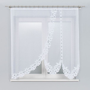 Firanka salon kuchni Fragaria 160x155