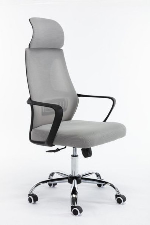 Ergonomiczny Fotel Biurowy Obrotowy Siatka Szary