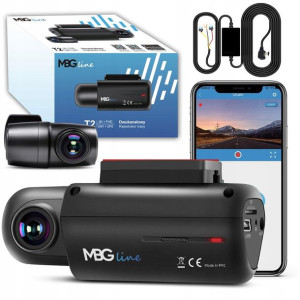 Kamera MGBline rejestrator trasy parking 2K+FHD GPS WIFI