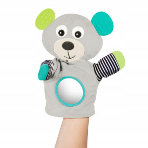 Canpol pluszowa PACYNKA z Gryzak BEARS GREY