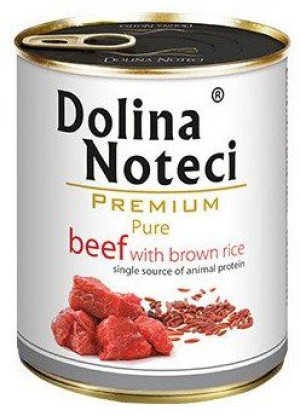 Dolina Noteci Premium Pure bogata w wołowinę z ryżem brązowym 800g
