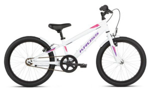 Rower Kross Mini 5.0 20” biały fioletowy różowy