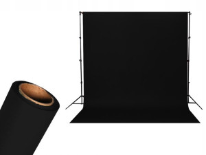 Tło Studyjne Kartonowe 1.36x5.5m Usa Super Black