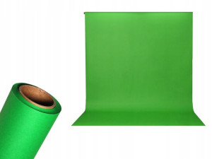 Tło Studyjne Kartonowe 1.36x5.5m Usa Tech Green