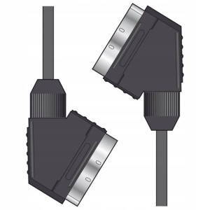 Kabel EURO-EURO eurozłącze SCART 21p 5m