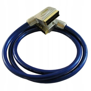 Kabel EURO-EURO eurozłącze SCART 21p Profi okragły