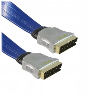 Kabel EURO-EURO eurozłącze SCART 21p przewód