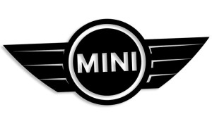 Wycinana naklejka MINI czarna