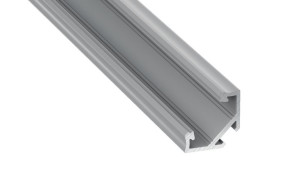 Profil Aluminiowy Narożny Srebrny Typ C 1m + Klosz Mleczny
