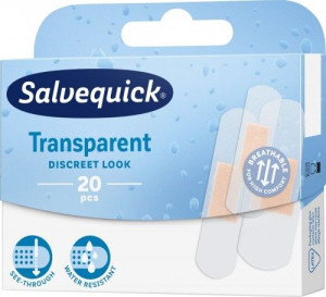 Salvequick Plastry Opatrunkowe Transparentne 20 Sztuk