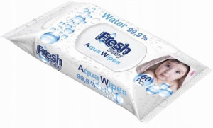 chusteczki nawilżane aqua wipes 99,9% fresh baby