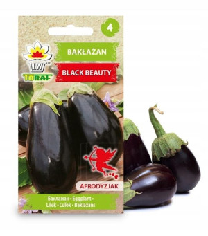 Toraf Nasiona Bakłażan Black Beauty 1g