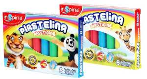 Plastelina dla dzieci 8 kolorów Inspiria Schemat