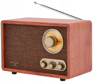 Radio Kuchenne Retro Bluetooth Fm/Am Regul. Tonów