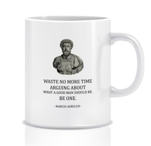 Kubek z grafiką dla filozofa (marcus aurelius)