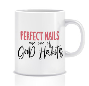 Kubek z grafiką dla stylistki paznokci (good habits)