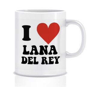 Kubek z grafiką lana del rey (i love lana)