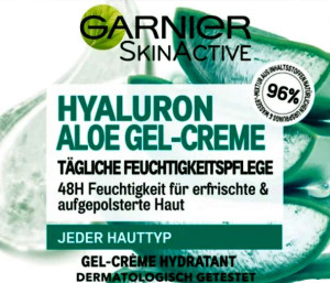 Garnier nawilżające żel gliceryna, aloes, hyaluron