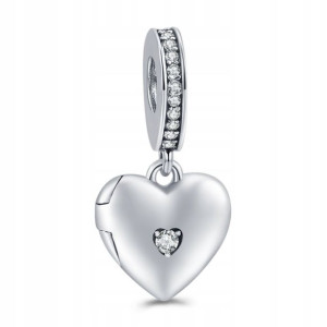 Zawieszka SREBRO 925 Charms Otwierane Serce