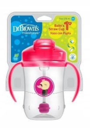 Kubek Dr Brown's Pierwsza Słomka 270ml 6m+