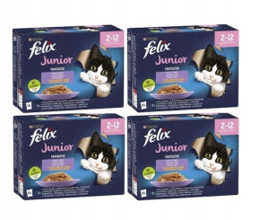 Felix Junior 4 smaki 48x85 g Nowa Receptura