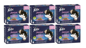 Felix Junior 4 smaki 72x85 g Nowa Receptura