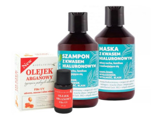 Bioelixire Maska Szampon Olejek Argan Set