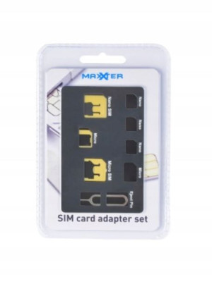 Zestaw Adapter karty SIM Nano Micro Pin 4w1