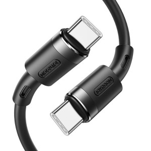Joyroom Wytrzymały Kabel Usb Typ C - Usb Typ C 3a 1,8m Czarny (s-1830n9)