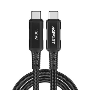 Acefast Kabel Usb Typ C - Usb Typ C 2m, 100w (20v/5a) Czarny (c4-03 Black)
