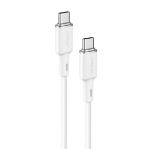 Acefast Kabel Usb Typ C - Usb Typ C 1,2m, 60w (20v/3a) Biały (c2-03 White)