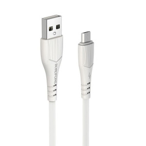 Borofone Kabel BX37 Wieldy USB na micro USB 1 metr biały