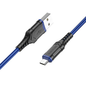 Borofone Kabel BX67 USB na micro USB 2,4A 1 metr niebieski