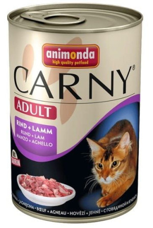 Animonda Carny Adult Wołowina + Jagnięcina puszka 400g