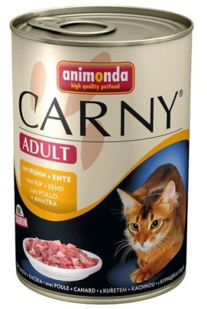 Animonda Carny Adult Wołowina, Kurczak + Kacze serca puszka 400g